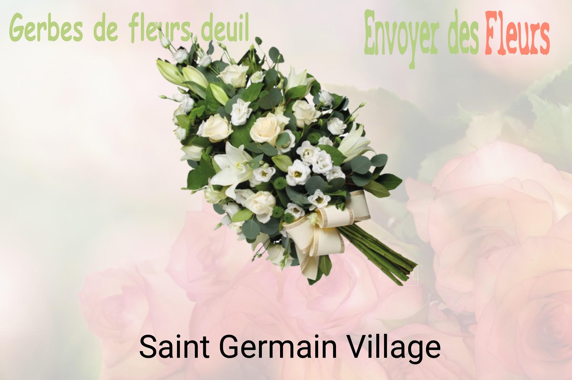 Gerbe de fleurs de deuil livrée à Saint-Germain-Village